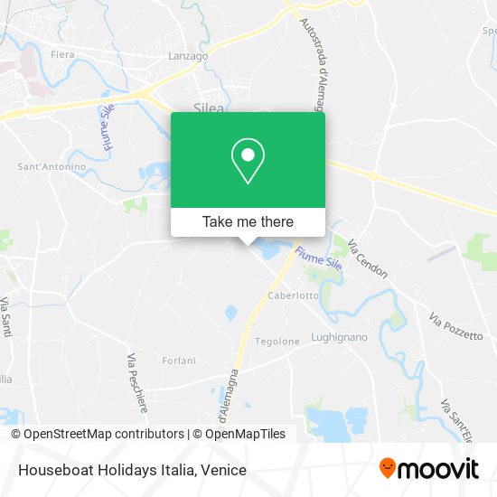 Houseboat Holidays Italia map