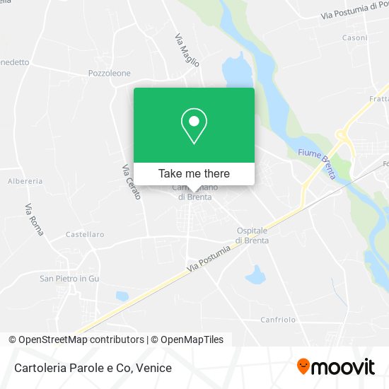 Cartoleria Parole e Co map
