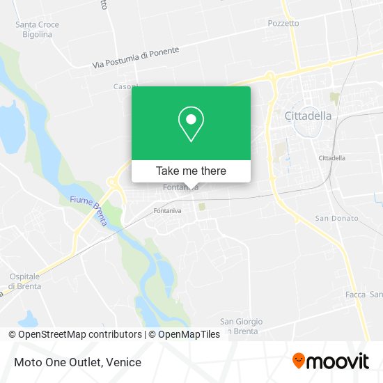 Moto One Outlet map