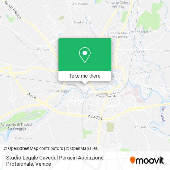 Studio Legale Cavedal Peracin Aociazione Profeionale map