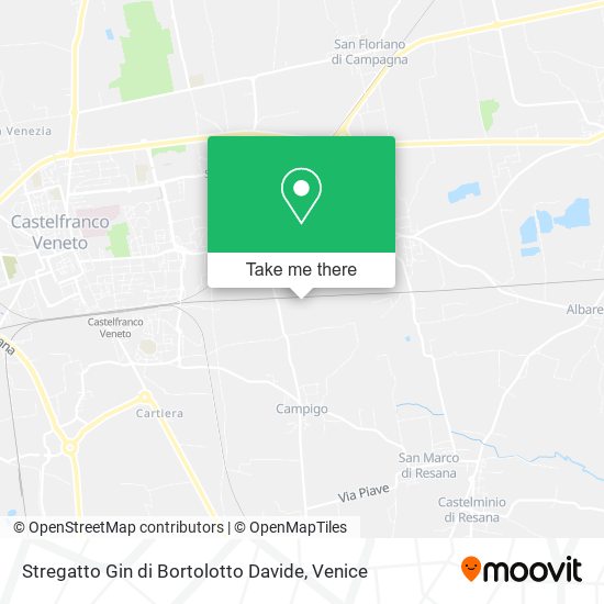 Stregatto Gin di Bortolotto Davide map