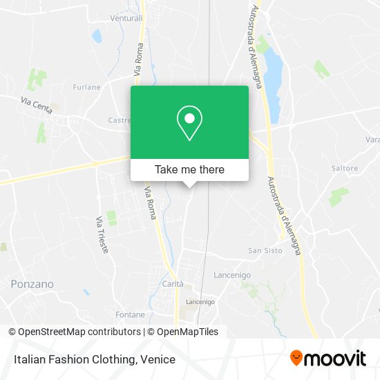 Italian Fashion Clothing map