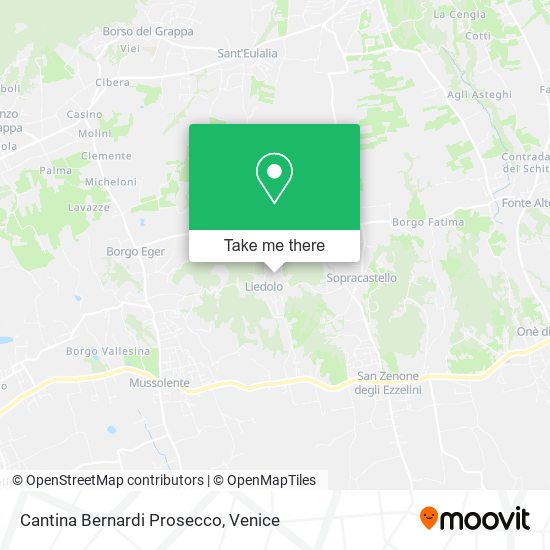 Cantina Bernardi Prosecco map