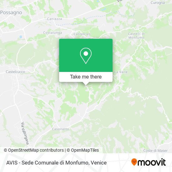 AVIS - Sede Comunale di Monfumo map