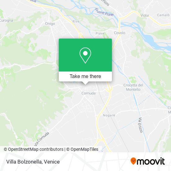 Villa Bolzonella map