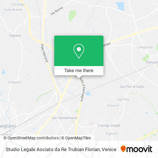 Studio Legale Aociato da Re Trubian Florian map
