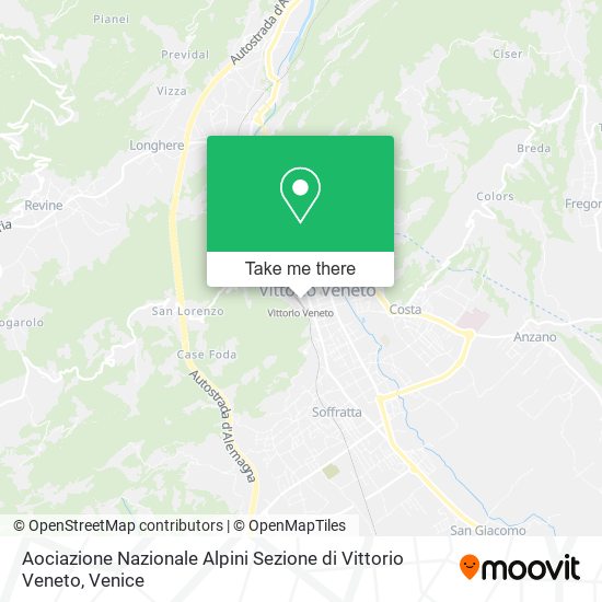 Aociazione Nazionale Alpini Sezione di Vittorio Veneto map