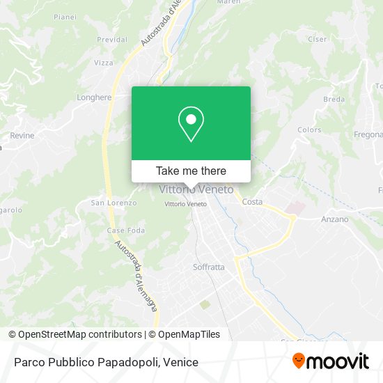 Parco Pubblico Papadopoli map