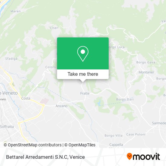 Bettarel Arredamenti S.N.C map