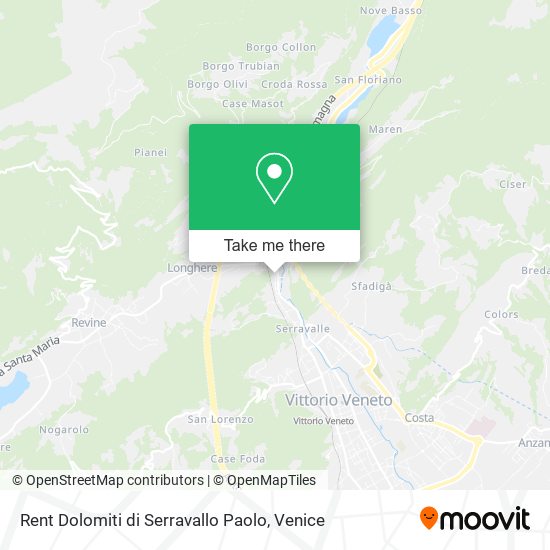 Rent Dolomiti di Serravallo Paolo map