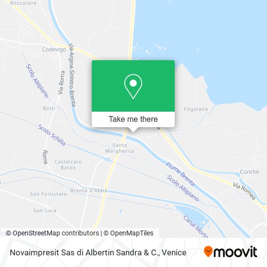 Novaimpresit Sas di Albertin Sandra & C. map