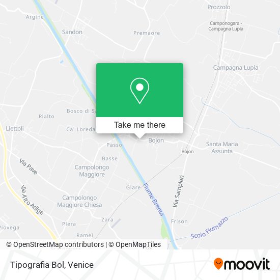 Tipografia Bol map