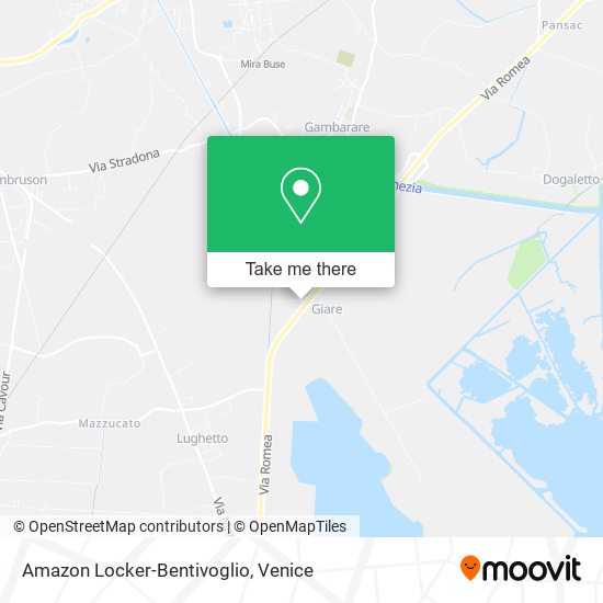 Amazon Locker-Bentivoglio map