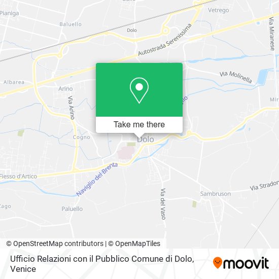 Ufficio Relazioni con il Pubblico Comune di Dolo map
