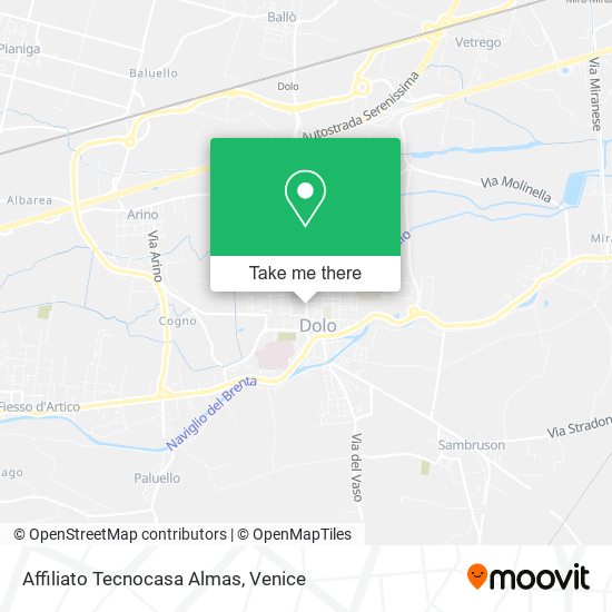 Affiliato Tecnocasa Almas map