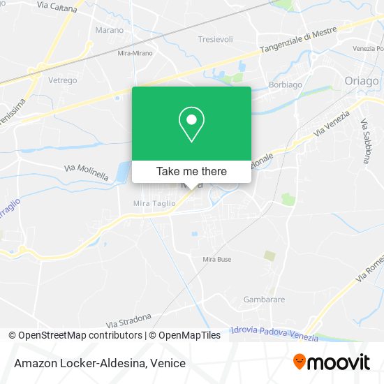 Amazon Locker-Aldesina map