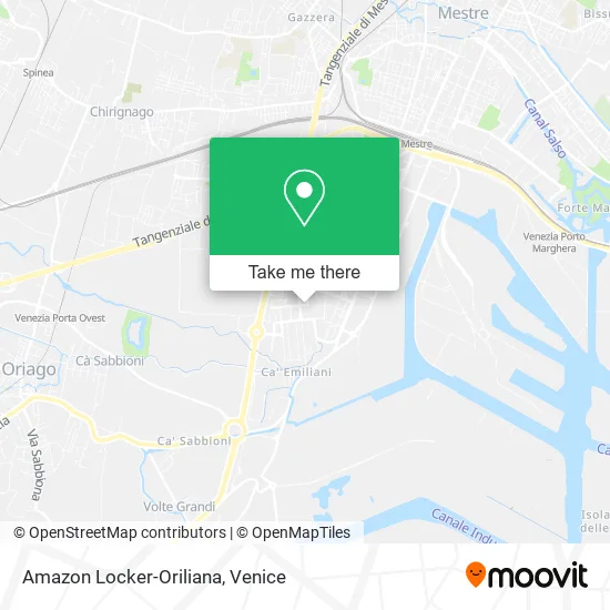 Amazon Locker-Oriliana map