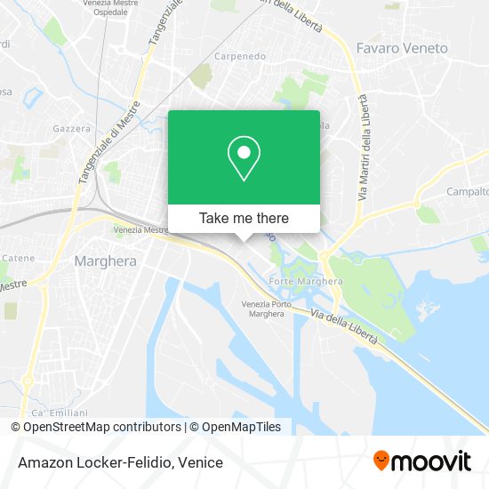 Amazon Locker-Felidio map