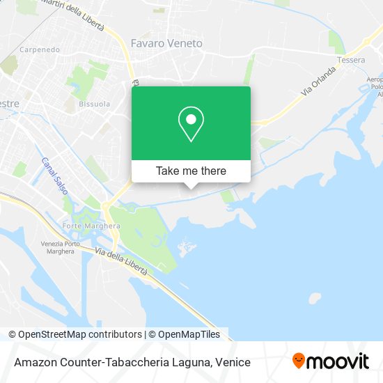 Amazon Counter-Tabaccheria Laguna map