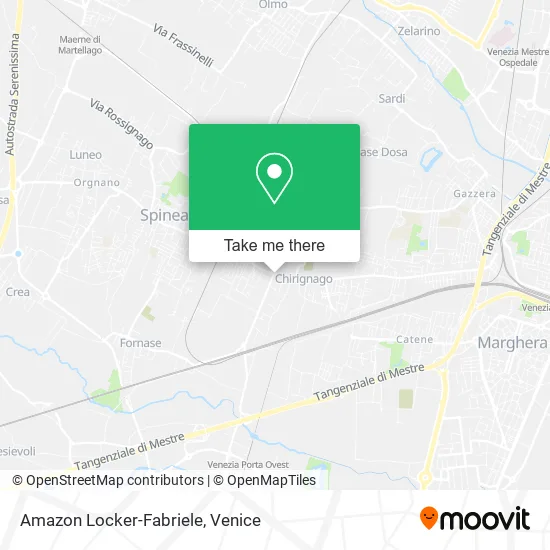 Amazon Locker-Fabriele map