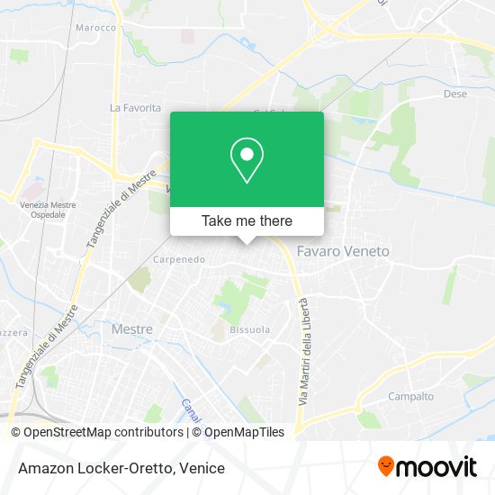 Amazon Locker-Oretto map