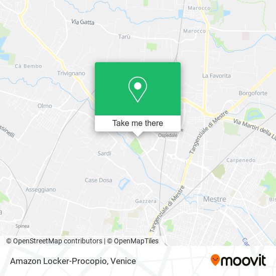 Amazon Locker-Procopio map