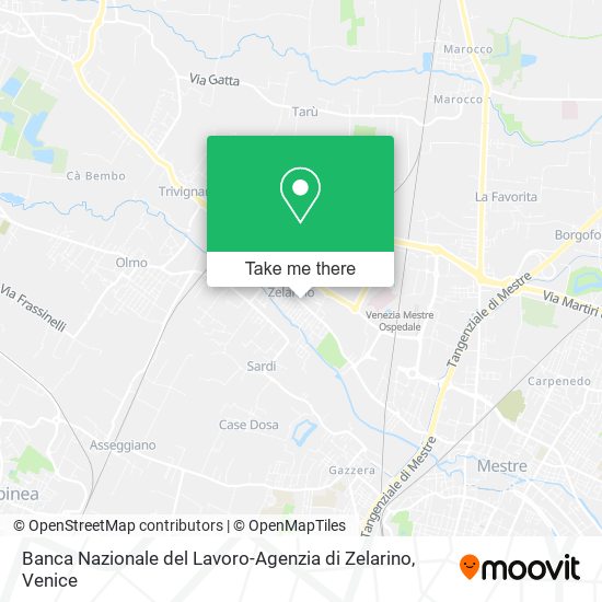 Banca Nazionale del Lavoro-Agenzia di Zelarino map