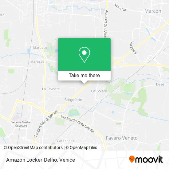 Amazon Locker-Delfio map