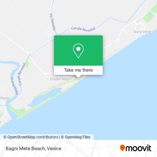 Bagni Mete Beach map