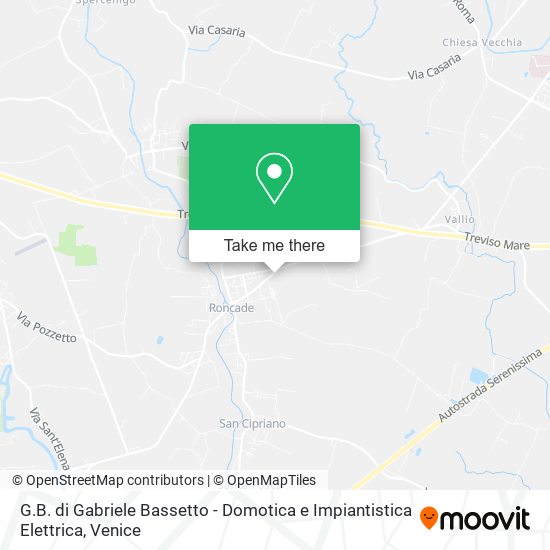 G.B. di Gabriele Bassetto - Domotica e Impiantistica Elettrica map