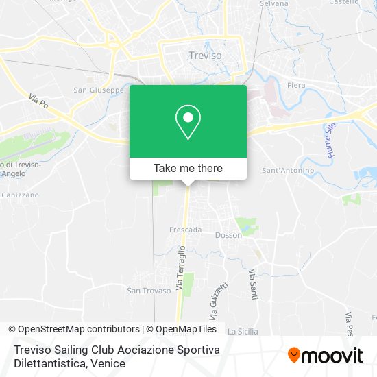 Treviso Sailing Club Aociazione Sportiva Dilettantistica map