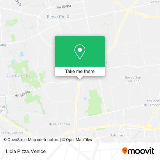 Licia Pizza map