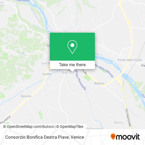 Consorzio Bonifica Destra Piave map