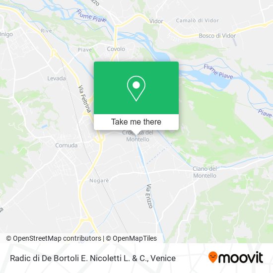 Radic di De Bortoli E. Nicoletti L. & C. map