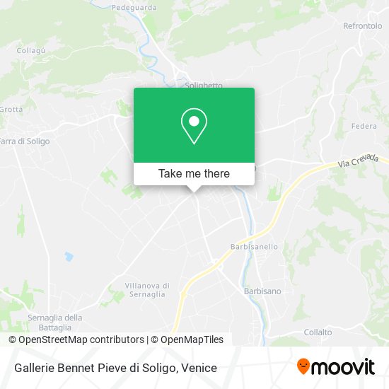 Gallerie Bennet Pieve di Soligo map