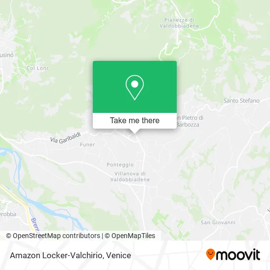 Amazon Locker-Valchirio map