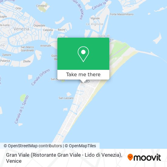 Карта Gran Viale (Ristorante Gran Viale - Lido di Venezia)
