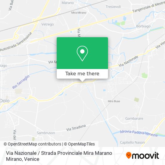 Via Nazionale / Strada Provinciale Mira Marano Mirano map