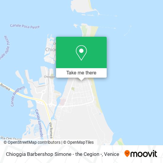 Chioggia Barbershop Simone - the Cegion - map
