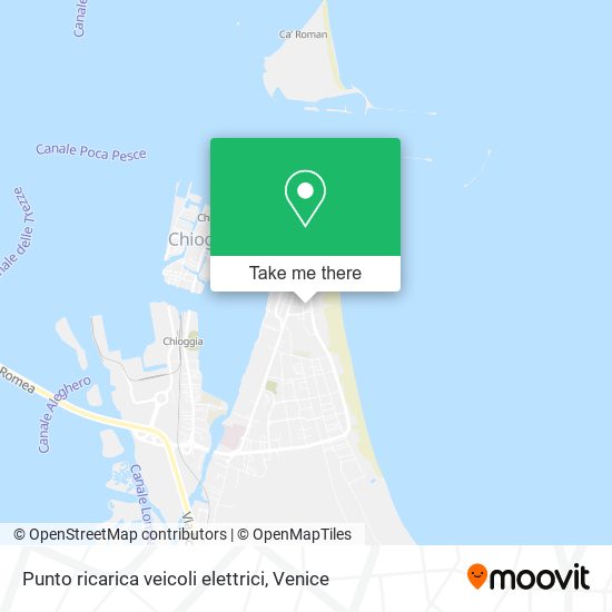 Punto ricarica veicoli elettrici map
