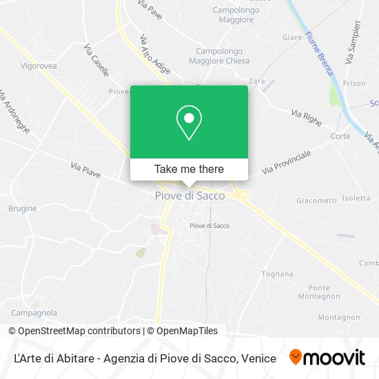 L'Arte di Abitare - Agenzia di Piove di Sacco map