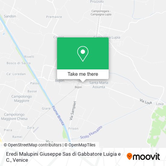 Eredi Malupini Giuseppe Sas di Gabbatore Luigia e C. map