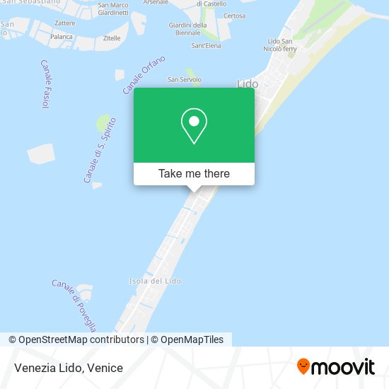 Venezia Lido map