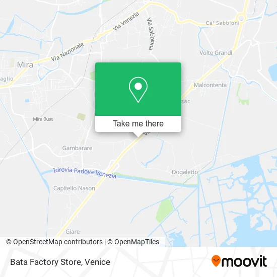 Bata Factory Store map