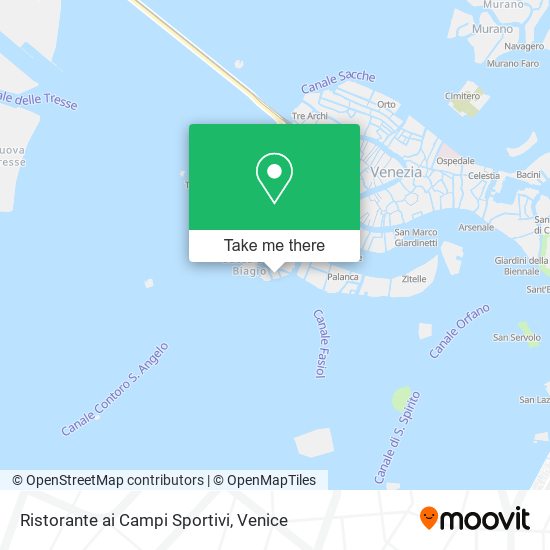 Ristorante ai Campi Sportivi map