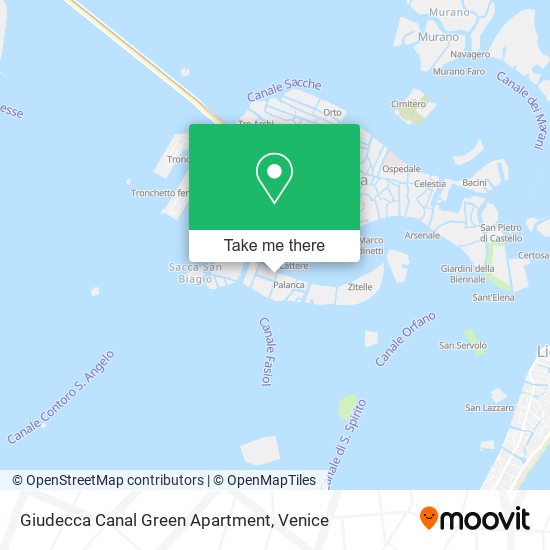 Giudecca Canal Green Apartment map