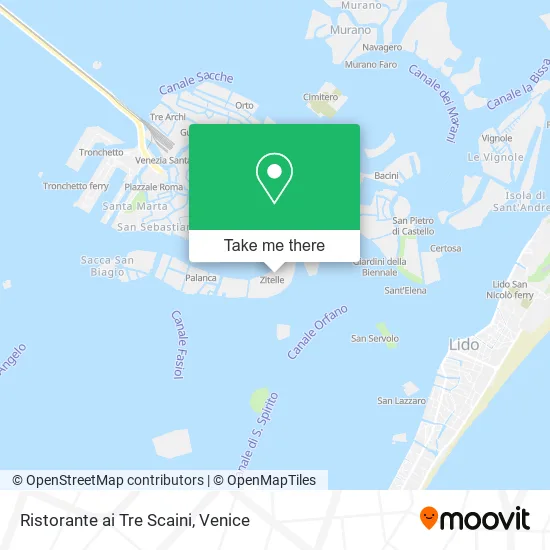 Restaurant at Three Scaini map