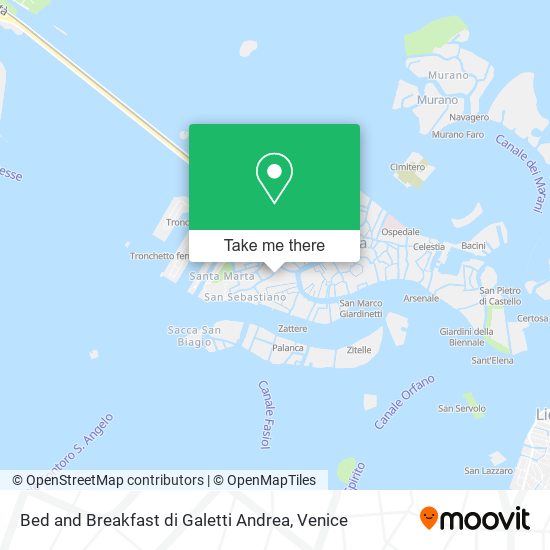 Bed and Breakfast di Galetti Andrea map