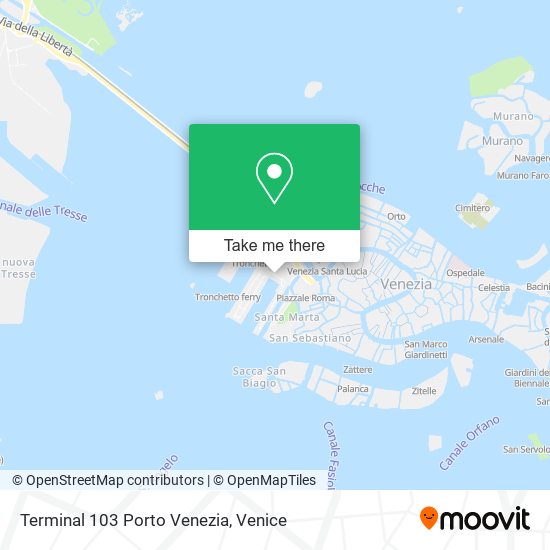 Terminal 103 Porto Venezia map
