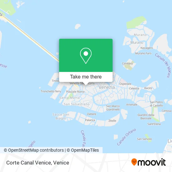 Corte Canal Venice map